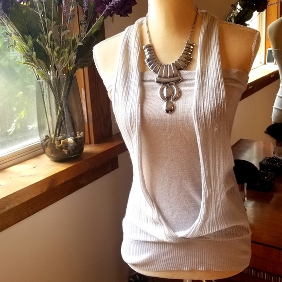 Vanity Tops - Metallic Halter Top